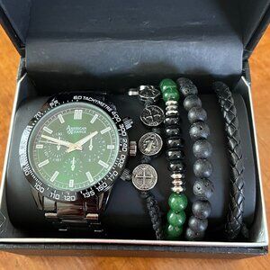 American Exchange Unisex Watch Bracelet Set New in Box